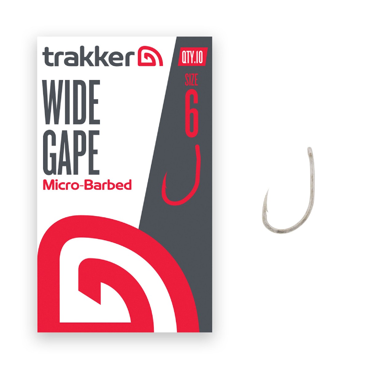 Trakker Wide Gape Hooks Micro Barbed Size 6