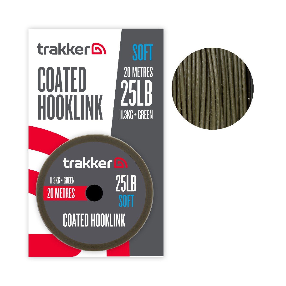 Trakker Soft Coated Hooklink 20m / 25lb / 11.3kg