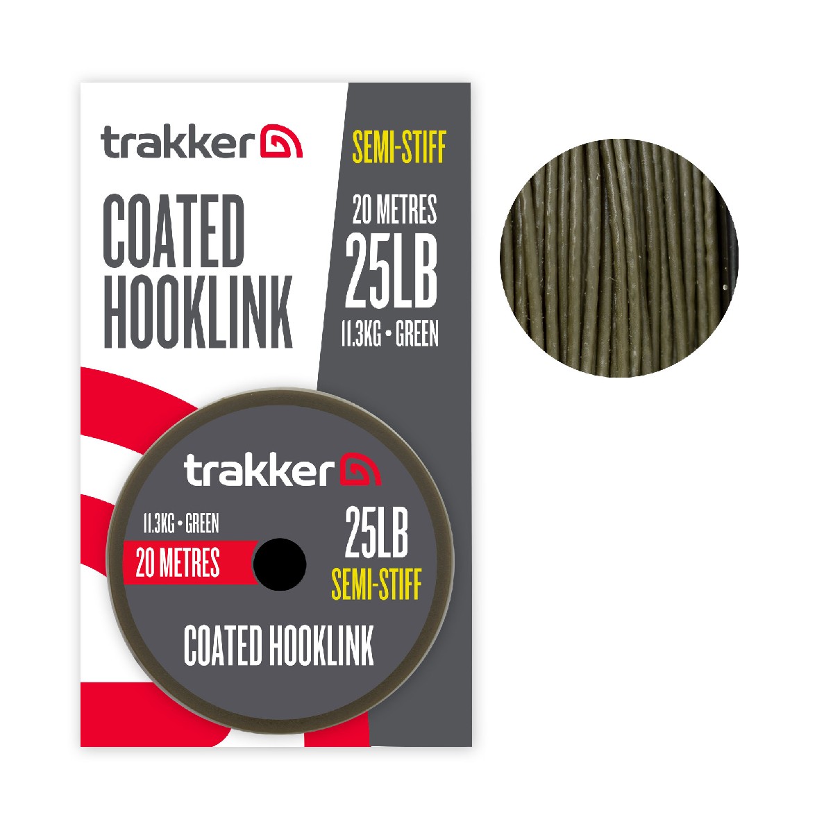 Trakker Semi Stiff Coated Hooklink 20m / 25lb / 11.3kg
