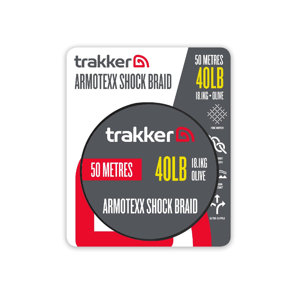 Trakker Armotexx Shock Braid 50m / 40lb / 18.1kg