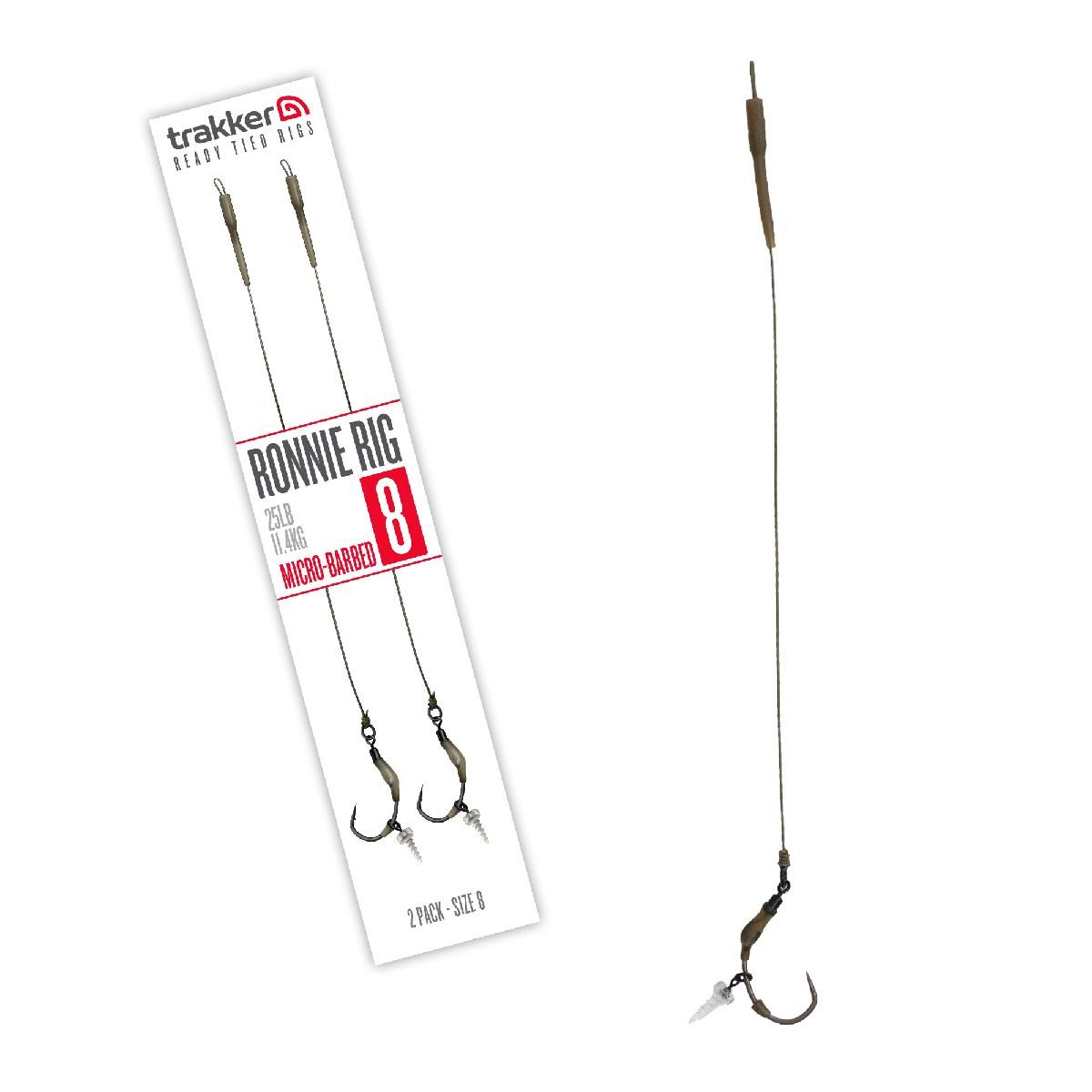 Trakker Ronnie Rig Micro Barbed Size 8 2pc.