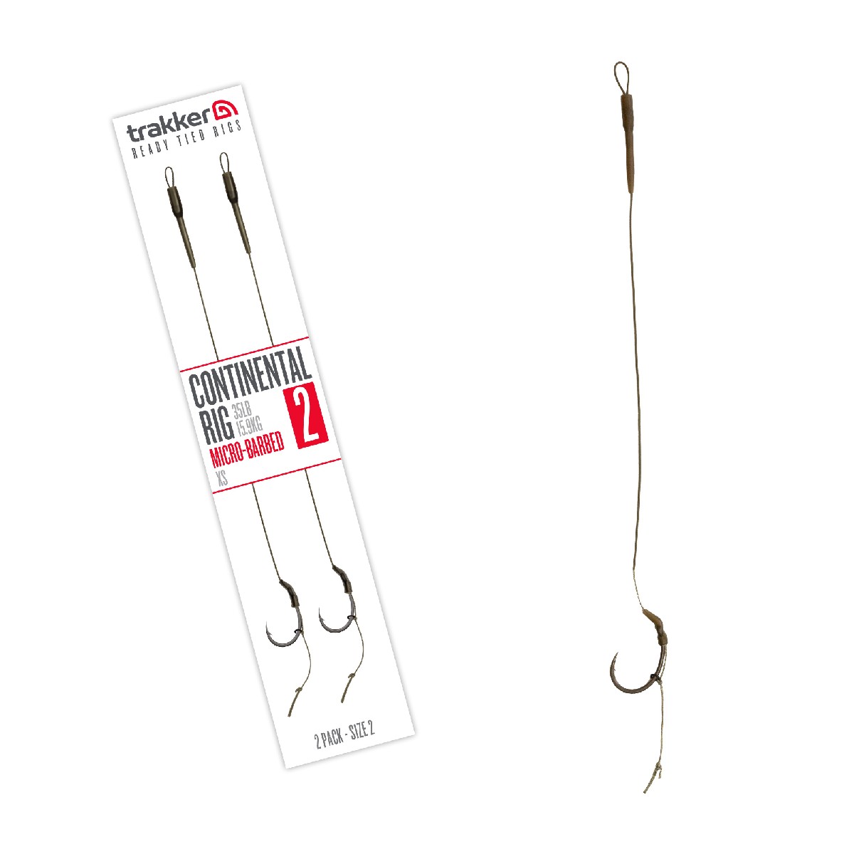 Trakker Continental Rig Micro Barbed Size 2 2pc.