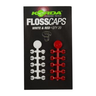 Korda Floss Caps White/Red