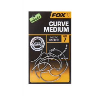 Fox Edges Armapoint Curve Shank Medium Size 5 10St.