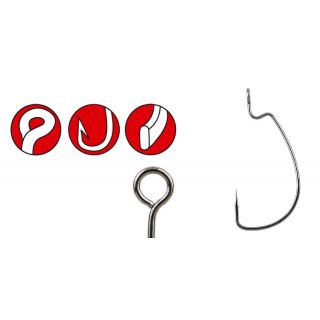 Gamakatsu Worm 330 Bottom Jigging Haak Size 1/0