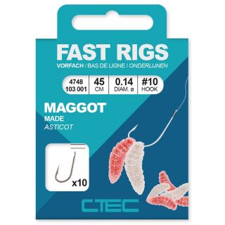 Spro C-Tec Fast Rigs Maggot 45 cm Size 14 0,12mm