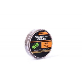 Fox Zig And Floater Hooklink Trans Khaki 100M 0.26 mm  10 lbs