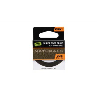 Fox Naturals Soft Braid hooklength 20m 20 lb 9.1kg