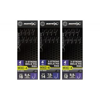 Matrix MXC-4 X-Strong Boilie Pin Rigs 10 cm 8st. 14 Barbless / 0.20mm