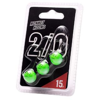 Monkey Lures Monkey Hooks Green 3st. 2/0 7 gr