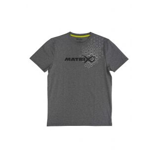 Fox Matrix Hex Print T-Shirt Grey Medium