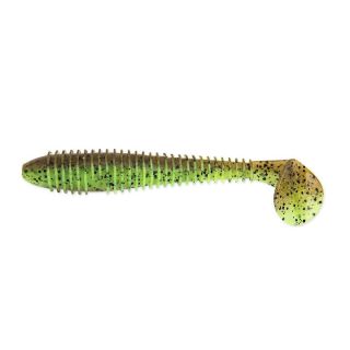 Keitech FAT Swing Impact 4,8 inch 12cm 5St. Green Pumpkin / Chartreuse