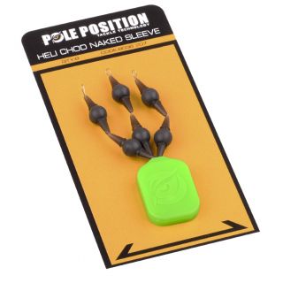 PolePosition Naked Heli Chod Leader Sleeve Weed 6St.