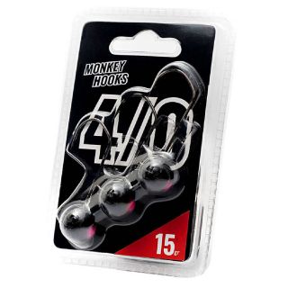 Monkey Lures Monkey Hooks Black 3st. 4/0 12 gr