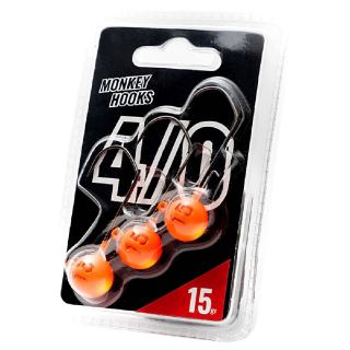 Monkey Lures Monkey Hooks Orange 3st. 4/0 12 gr