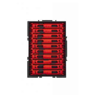 Preston Interlok Winder Tray With 10 Winders 13Cm Red