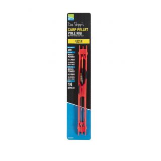 Preston Carp Pellet Pole Rig 0,17-0,15mm hook 14 0.15 gr