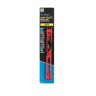 Preston Carp Pellet Pole Rig 0,17-0,15mm hook 14 0.25 gr