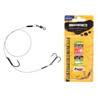 Spro Hd Baitfish Rig 1X Treble 1X Single Hook 18Kg 30cm 1x Treble Size 2 + Singlehook