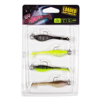 Fox Rage Mini Fry Mixed UV Colours 7cm Loaded 5gr 4st.