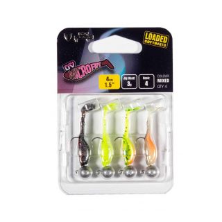 Fox Rage Micro Fry Mixed UV Colours 4cm Loaded 3gr 4st.