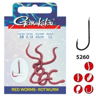 Gamakatsu Ls-5260R Hooks Red 25St. Size 4