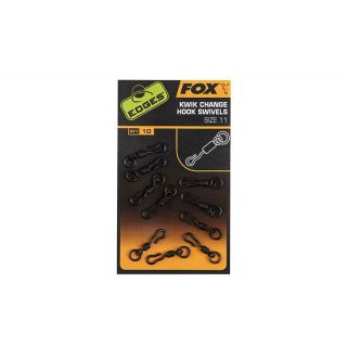 Fox Edges Kwik Change Hook Swivels Size 11
