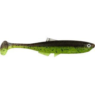 LMAB KØFI Bleak Shad 9 cm 5st. Green Pumpkin/ Chartreuse