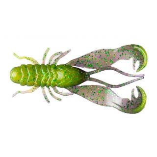 LMAB Finesse Filet Craw 4 cm 7st. Green Pumpkin/ Chartreuse