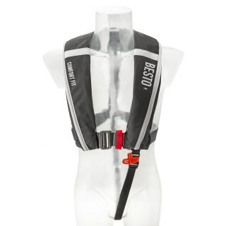Besto Reddingsvest Automatic Comfort fit 180N MH Black/Grey