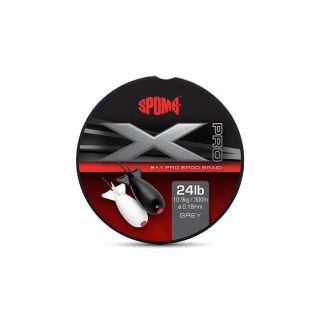 Spomb XD Pro Braid Grey 8+1 String 0.18mm 24lb