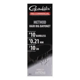 Gamakatsu Pro-C Method A1 Hair Rig Bayonet Barbless 10cm 0.21mm Size 10