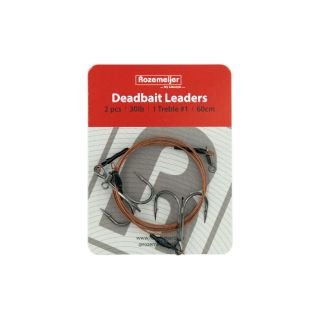 Rozemeijer Deadbait Leaders 1x Size 1 Treble 60cm 30lb 2pc.