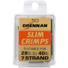 Drennan Slim Crimps sleeves 50st 15-28lb 0.75 mm
