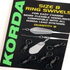 Korda Size 8 Flexi ring swivels