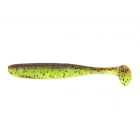 Keitech Easy Shiner 3inch 7,5Cm 10st. Green Pumpkin / Chartreuse