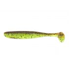 Keitech Easy Shiner 4inch 10Cm 7st. Green Pumpkin / Chartreuse