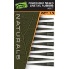 Fox Edges Naturals Power Grip Naked Line Tail Rubbers Size 7 10st.