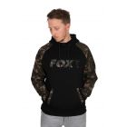 Fox Black / Camo Raglan Hoodie Large