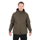Fox Collection Sherpa Jacket Green & Black Large