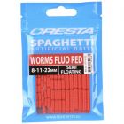 Cresta Spaghetti Worms 15St. Fluo Red