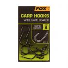 Fox Carp Hooks Wide Gape 10st. Size 4