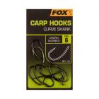 Fox Carp Hooks Curve Shank 10st. Size 8