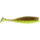 LMAB KØFI Perch Shad 7 cm 5st. Green Pumpkin Chartreuse