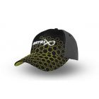 Matrix Hex Print Baseball Cap Black