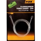 Fox Fluorocarbon Fused Leader 30Lb 75cm No Swivel