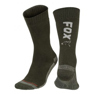 Fox Thermolite Long Socks Green & Silver Thermosokken 40-43