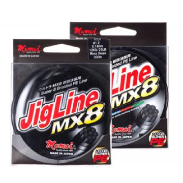 Momoi Pe Jigline Mx8 Moss Green 100Mt. 0.26 mm 20kg