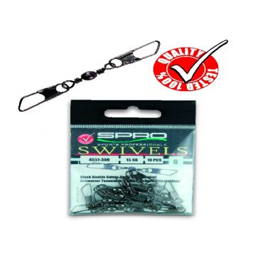 Spro Double Safety-snap swivel 18  4kg