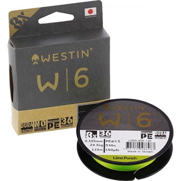 Westin W6 8 Braid Lime Punch 135m 0.205 mm 10.6kg
